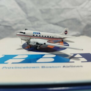 1000円〜 1/250スケール プロビンスタウン・ボストン・エアラインズ DC-3 モデルプレーン Provincetown Boston Airlines PBAの画像3