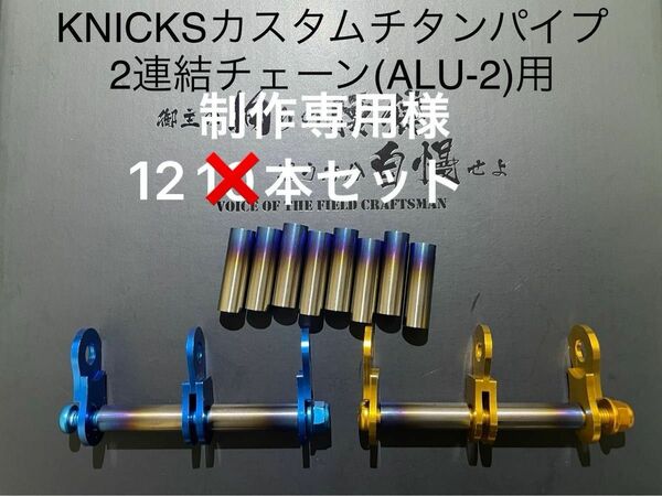 KNICKS(ニックス) ALU-2用カスタムチタンパイプ10本