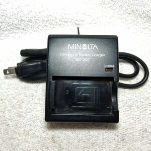 Minolta 充電器 BC-200 ACケーブル付（中古動作品）