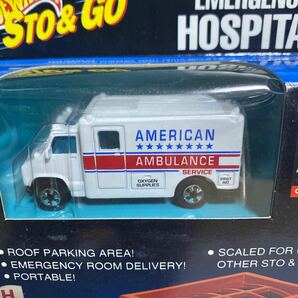 ホットウィール Hot Wheels Sto & Go Emergency Hospital Play Set Ambulanceの画像2