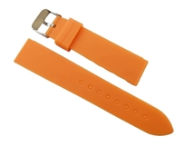 20mm シリコンラバー 腕時計 ベルト オレンジ 橙 バネ棒 2本付き セイコー オメガ ロンジン等に CH0050OR3_画像3