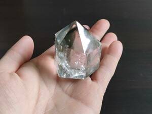 天然水晶【グリーンファントムクォーツ/120g】透明度抜群 コレクター放出品 一点物 パワーストーン 縁起物◆再生と復活/困難を乗り越える