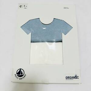 未使用　プチバトー　5ans 110cm Tシャツ　2枚セット　キッズ　ベビー　PETIT BATEAU 下着　肌着