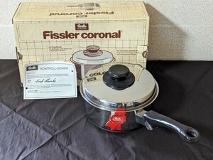 fisla-Fissler Corona ru single-handled pot 18cm stainless steel unused goods box * accessory attaching 