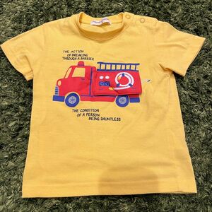消防車　 半袖Tシャツ　90