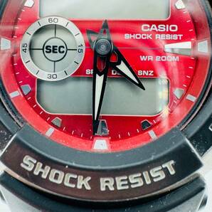 CASIO カシオ G-SHOCK ジーショック G-300 レッド 赤 中古品 現状不動 動作未確認 現状品 腕時計 デジタル 格安 1円出品 7913の画像4
