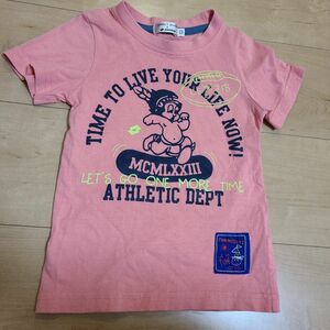 ぴぴぴ、ピンクのデザインがカワちぃ！サイズ100　peda&Mada X Lotto Tシャツ 半袖Tシャツ キッズ プリント