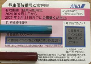 【ナビ通知送料無料】 ANA　株主優待券 １枚