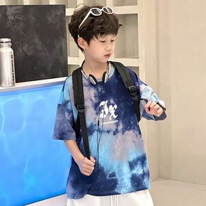 キッズ 子供服 Tシャツ カジュアル トップス 半袖 夏 キッズtシャツ ティーシャツ ティシャツ カラフル 丸首 男の子夏服 KUFC012(110-150)