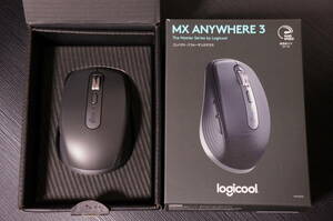  прекрасный товар * почти не использовался Logicool Logicool MX Anywhere 3 Compact Performance Mouse MX1700GR graphite беспроводной мобильный мышь 