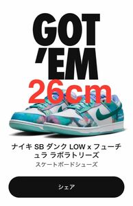 Futura × Nike SB Dunk Low 26cm