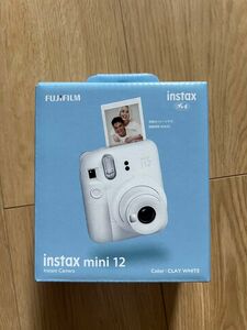 【新品未開封】 富士フイルム Instax mini12 クレイホワイト インスタントカメラ チェキ