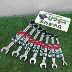 KTC 京都機械 LMSR1-08～LMSR1-17 ラチェット コンビネーションレンチ 7本セット【未使用】