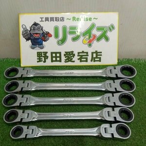 KTC MR1-1417F/1315F/1214F/1012F/0810F ラチェットレンチ5本セット【中古】