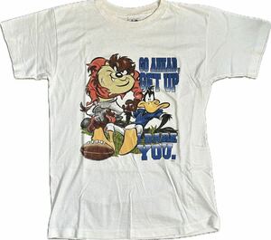 90s ルーニーチューンズ ラグビー Tシャツ シングルステッチ 検索用 40s 50s 60s 70s 80s ハーレー ヴィンテージ アメカジ