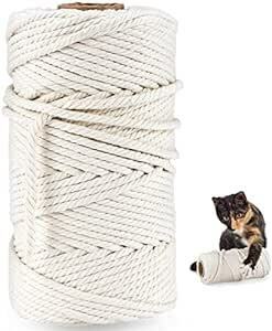Yangbaga cat tower rope 6mm white cotton . nail sharpen nail .. for cat tower cat walk cat tower for cat klai