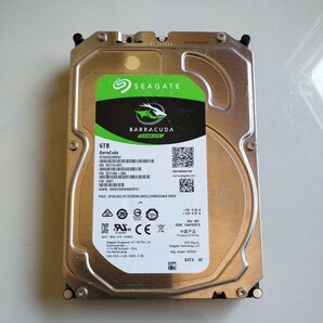 6TB HDD SEAGATE BarraCuda 中古品 動作確認の画像1