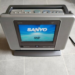 SANYO サンヨー DVD-LS70 DVDプレーヤー 液晶モニター 通電確認済み DVD再生確認