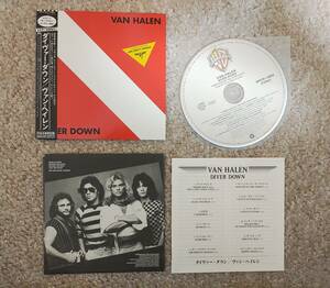 Van Halen / Diver Down Van * разделение Len / большой va-* down бумага жакет с поясом оби 