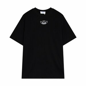 管理番号YF-0014 OFF WHITE 半袖 Tシャツ ブラック　 XLサイズ