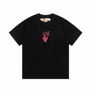 管理番号YF-0030 OFF WHITE 半袖 Tシャツ ブラック　 Sサイズ