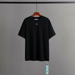 管理番号YF-0032 OFF WHITE 半袖 Tシャツ ブラック　 Sサイズ