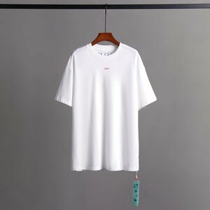 管理番号YF-0033 OFF WHITE 半袖 Tシャツ ホワイト XLサイズ