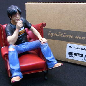 ★1円～入手困難★Mr. Nakai with chair 1/18 2073【WEB限定! RWB カリスマオーナー 中井啓氏フィギュアとイス】★検:ポルシェ 993 IG2719の画像1