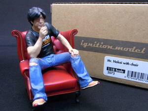 ★1円～入手困難★Mr. Nakai with chair 1/18 2073【WEB限定! RWB カリスマオーナー 中井啓氏フィギュアとイス】★検:ポルシェ 993 IG2719