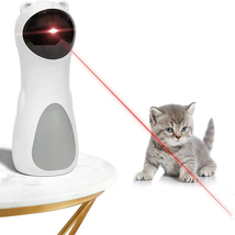 猫 おもちゃ 一人遊び 電動 自動 猫じゃらし 光る ネコ ねこ おもちゃ ペット用品###電動猫じゃらしW1-WH###_画像1