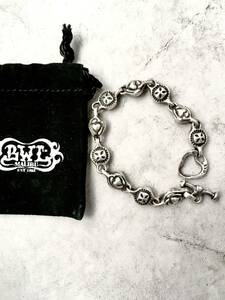 BWL heart &cross bracelet Bill Wall Leather 