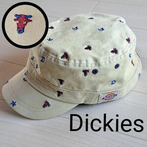Dickies　ディッキーズ　キャップ　ワークキャップ　ロデオ総柄 帽子 カジュアル　キャスケット　綿
