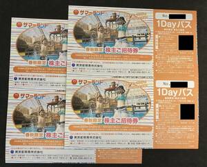  Tokyo summer Land stockholder invitation ticket spring autumn limitation 4 pieces set * free shipping 