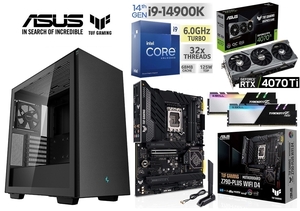 ★最新第14世代 intel i9-14900K/RTX4070Ti/水冷/TUF Z790/DDR4 32GB/M.2SSD 1TB/850W/Win11 Pro/Office2021 Pro