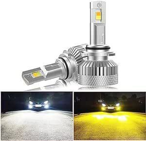 【2色フォグランプの最高明るさ】SIVNDEAUTO HB4/HB3 共用 led フォグランプ 2色切り替え ホワイト6000K