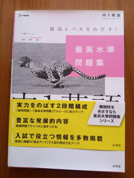 【送料無料・美品】 最高水準問題集　中1英語　文英堂 