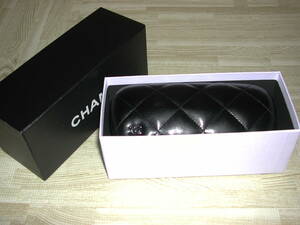 CHANEL Chanel sunglasses case only Italy made black 