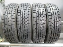 R510 中古タイヤ スタッドレス　2019年製 155/70R13 バリ溝冬4本価格！ダンロップ WM02 法人宛/営業所止め送料無料 バモス クリッパー_画像1