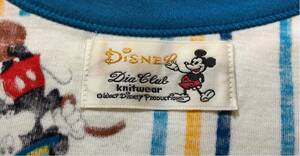 激レア Disney ウォルトディズニープロダクションズ Dia club とても綺麗 必見！knit wear ノースリーブ ベスト ヴィンテージ レトロ