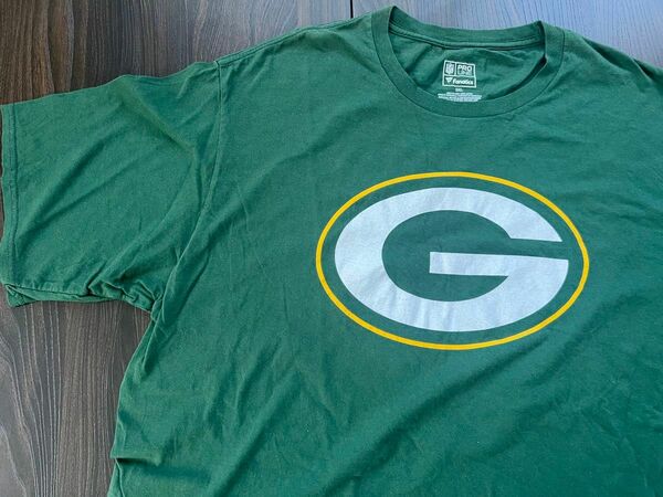 レア！　NFL Fanatics製　GreenBayPackers Tシャツ 半袖Tシャツ USA製 ロゴ 