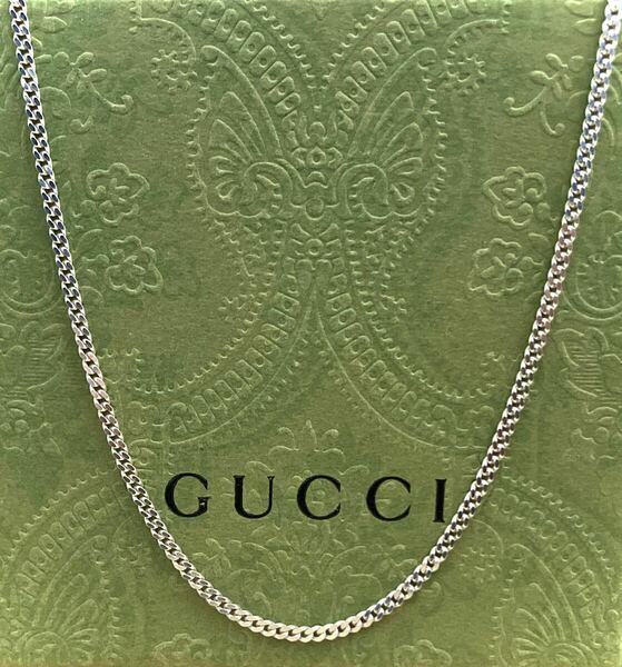 【即決/送料込み】正規品 GUCCI/グッチ 喜平/キヘイ チェーンネックレス(約42.3cm)シルバー925/スターリングシルバー