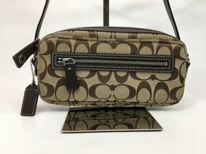 41* Coach signature shoulder bag pochette 6073 B