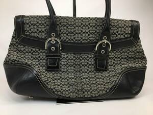 64* Coach handbag Mini signature so- horn 7080 B