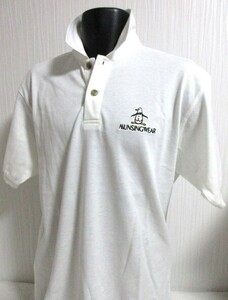 #67 short sleeves # man # not yet arrived Munsingwear Men's polo-shirt /L~LL/ raw . plain /.... Logo 