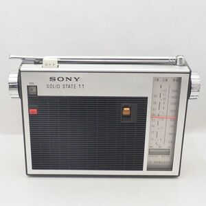 SONY TFM-110F FM SW NW AM SOLID STATE 11 （RADIO ラジオ ソニー） BATT新品付き・（感度良好、動作ほぼ正常）