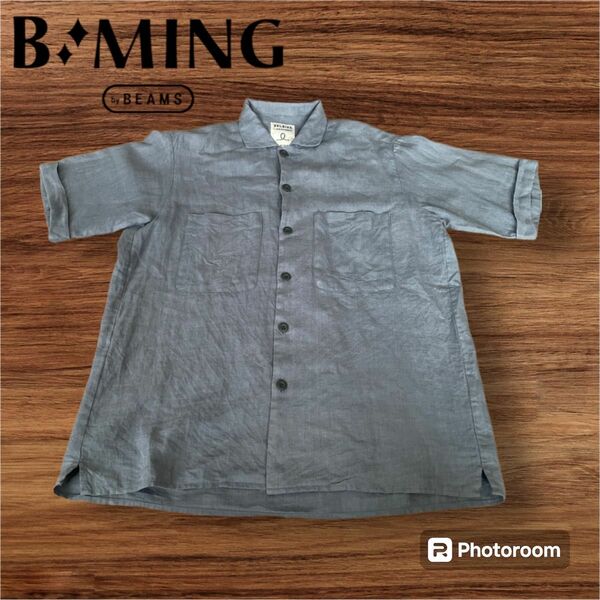 【B:MING by BEAMS】ベルギーリネン カラー シャツ 