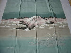  furoshiki approximately 93.×93. nylon? Mt Fuji?.. dice ( stock )30 anniversary commemoration goods unused long time period home storage goods 