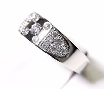 W-93☆Pt900 ダイヤモンド0.12ct/0.32ct リング 13.5号_画像2