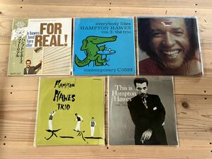  all Hampton * horn z Jazz record 5 pieces set obi obi attaching Scott rough .roroite. naan HamptonHawes Jazz ③