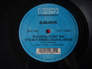 D-BLOCK/EVERYTHING YA GOT/KOCH ENTERTAINMENT KOC125885
